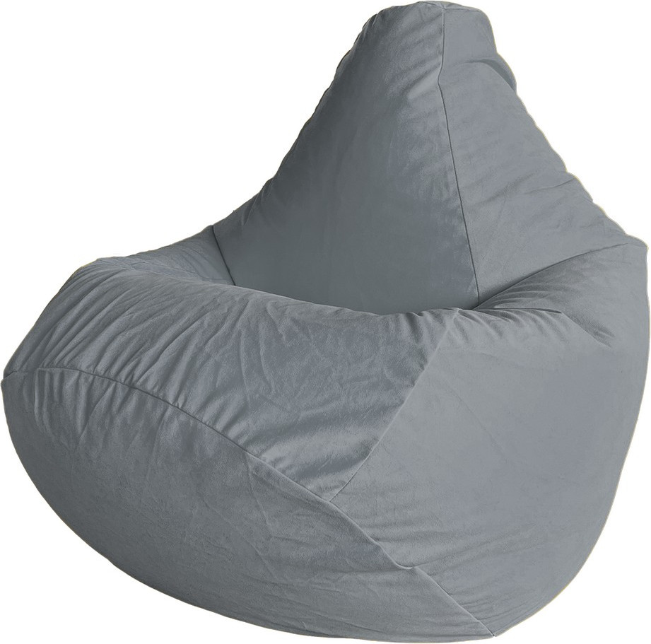 Кресло-мешок Flagman Груша Макси XXL Г2.5-374 (Simple 27 Fossil, велюр)