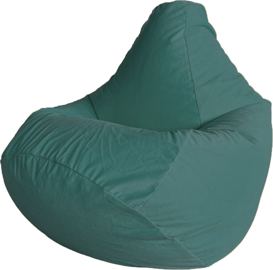 Кресло-мешок Flagman Груша Макси XXL Г2.5-376 (Simple 13 Emerald, велюр)