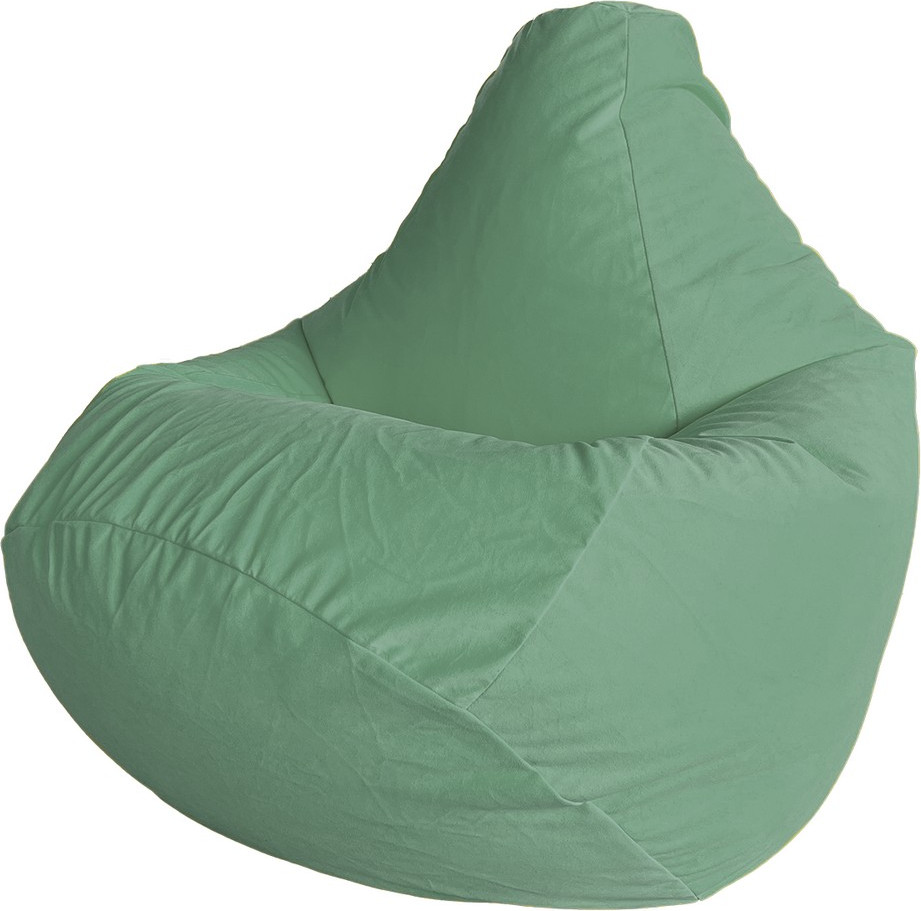 Кресло-мешок Flagman Груша Макси XXL Г2.5-383 (Simple 21 Mint, велюр)