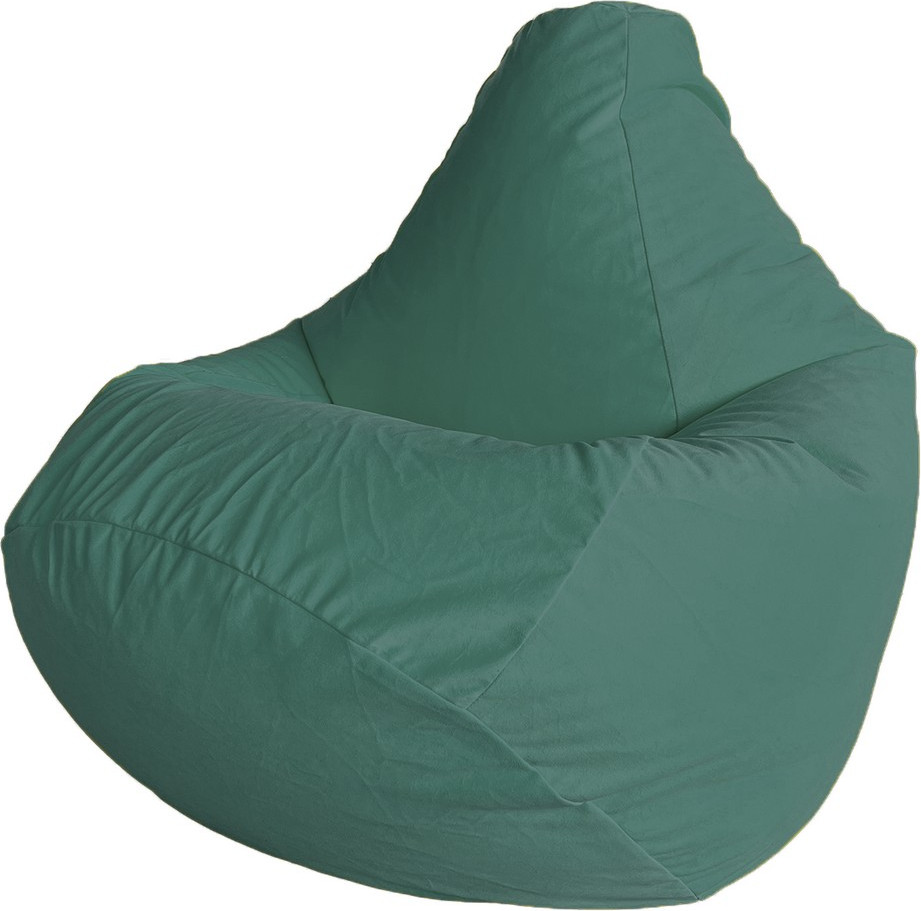 Кресло-мешок Flagman Груша Макси XXL Г2.5-385 (Simple 22 Turquoise, велюр)