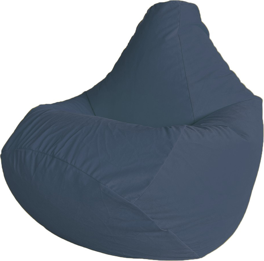 Кресло-мешок Flagman Груша Макси XXL Г2.5-389 (Simple 25 Sapphire, велюр)