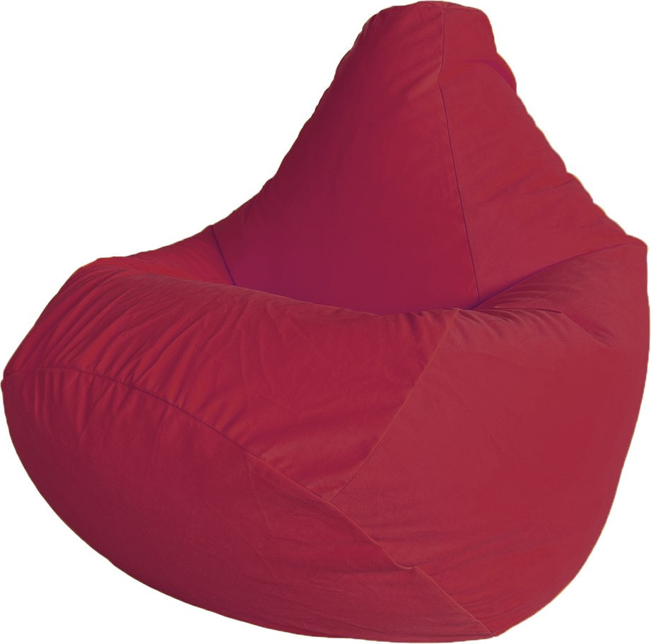 Кресло-мешок Flagman Груша Макси XXL Г2.5-391 (Simple 47 Crimson, велюр)