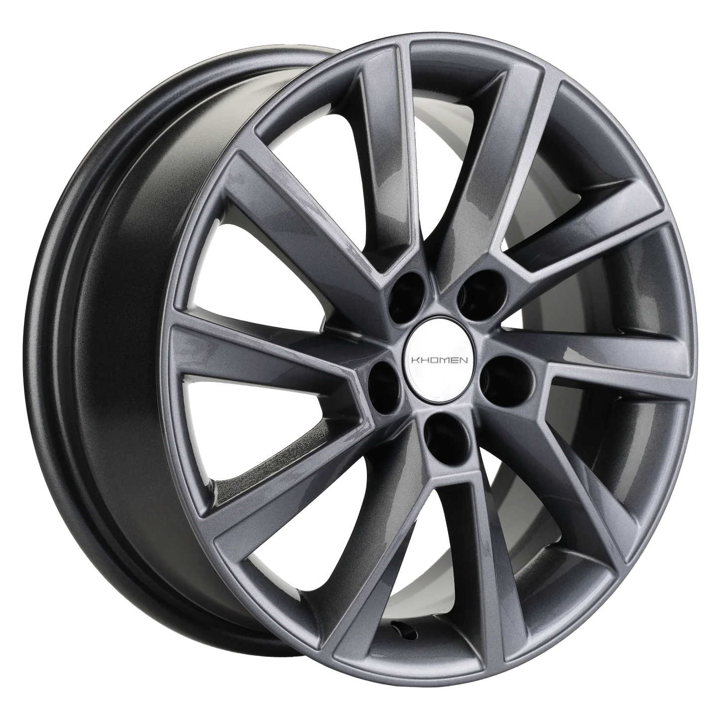 Литой диск Khomen KHW1604 Aveo 16x6" 5x105мм DIA 56.6мм ET 39мм (Gray)