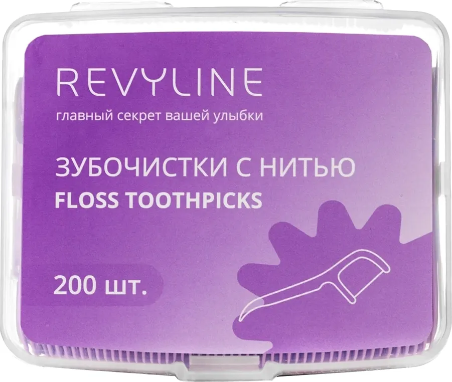 Зубочистки Revyline С нитью Revyline / 7897 (200шт)