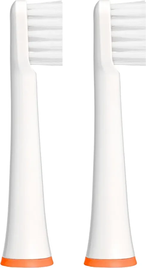 Набор насадок для зубной электрощетки Revyline RL 050 Kids / 7948 (2шт, белый/оранжевый) — фото 2
