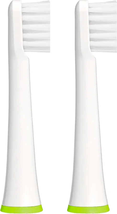 Набор насадок для зубной электрощетки Revyline RL 050 Kids / 7958 (2шт, белый/салатовый) — фото 2