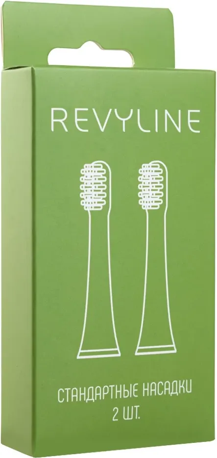 Набор насадок для зубной электрощетки Revyline RL 050 Kids / 7958 (2шт, белый/салатовый) — фото 3