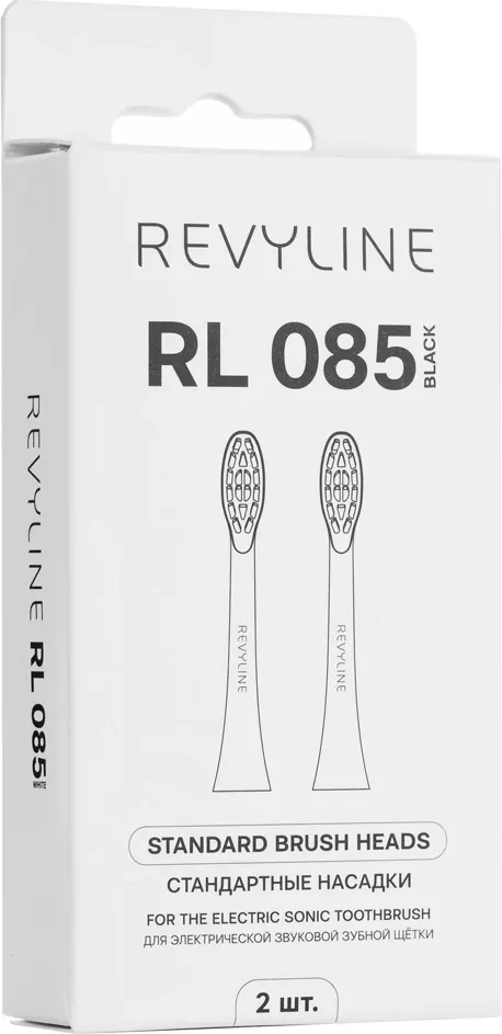 Набор насадок для зубной электрощетки Revyline RL 085 / 8227 (2шт, черный) — фото 2