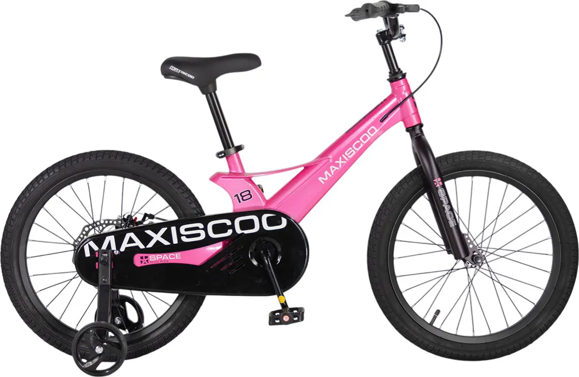 Детский велосипед Maxiscoo Space Базовый 2026 / MSC-S1853B (18, розовый глянцевый, разобранный, в коробке)