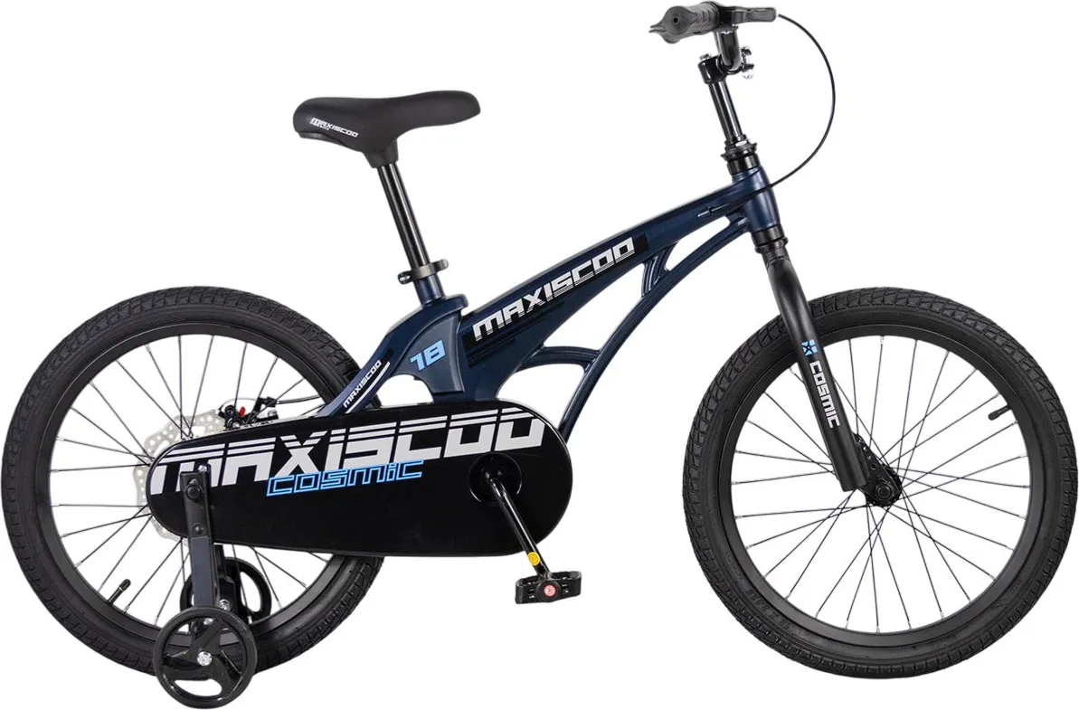 Детский велосипед Maxiscoo Cosmic Базовый 2026 / MSC-C1852B (18, синий матовый, разобранный, в коробке)