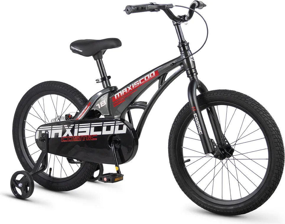 Детский велосипед Maxiscoo Cosmic Базовый 2026 / MSC-C1853B (18, черный глянцевый, разобранный, в коробке) — фото 3