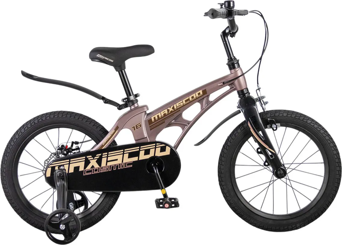 Детский велосипед Maxiscoo Cosmic Стандарт 2026 / MSC-C1655 (16, бронзовый матовый, разобранный, в коробке)