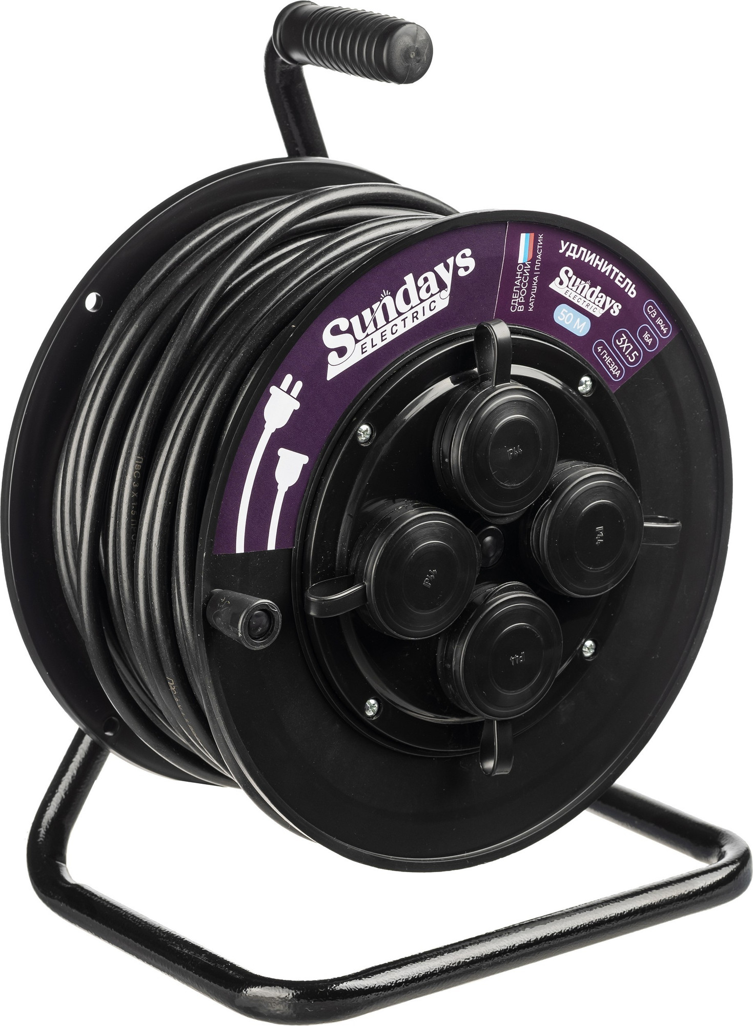 Удлинитель на катушке Sundays Electric УКП4404-3025 (50м)