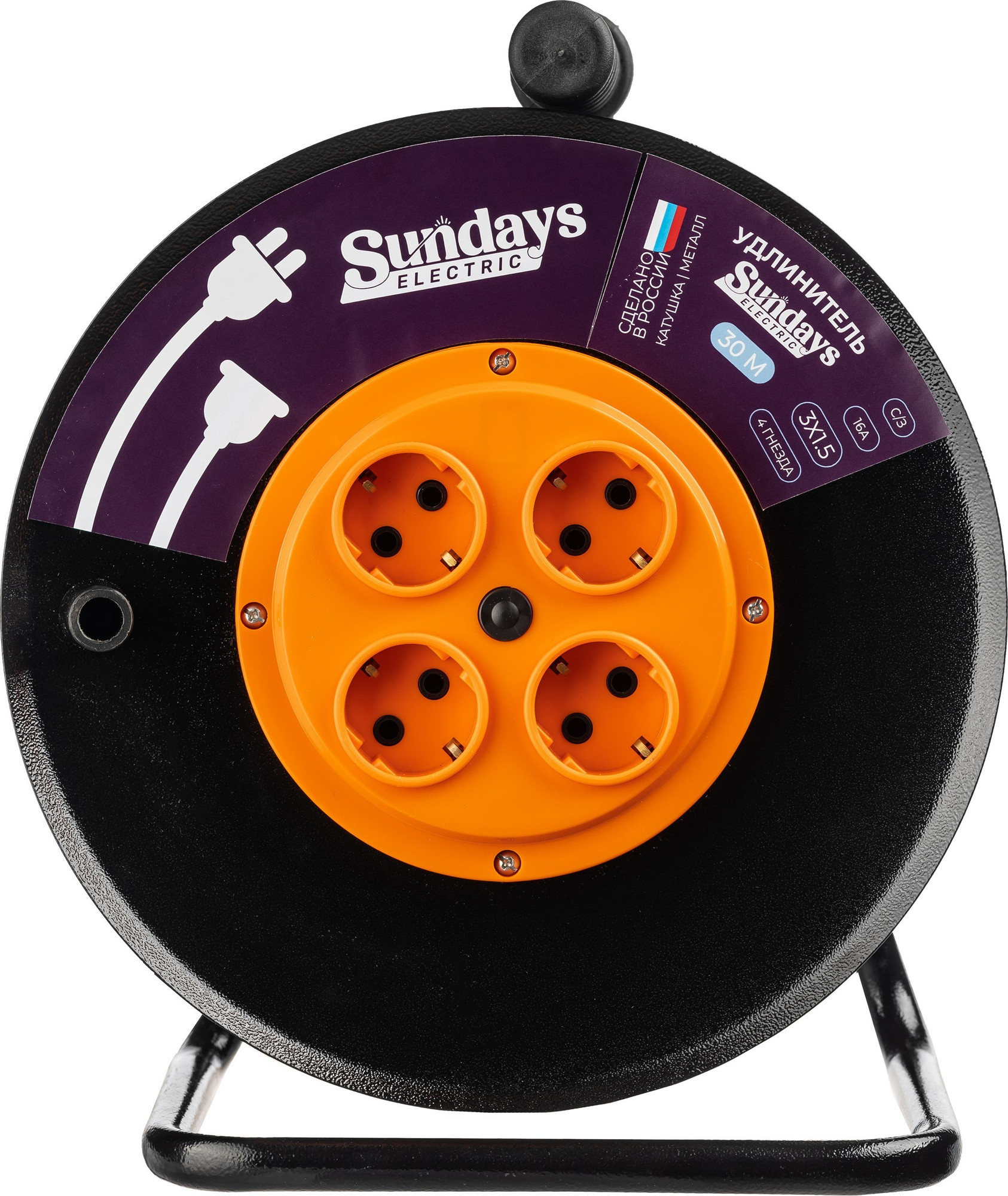 Удлинитель на катушке Sundays Electric УКМ04-3506 (30м) — фото 3