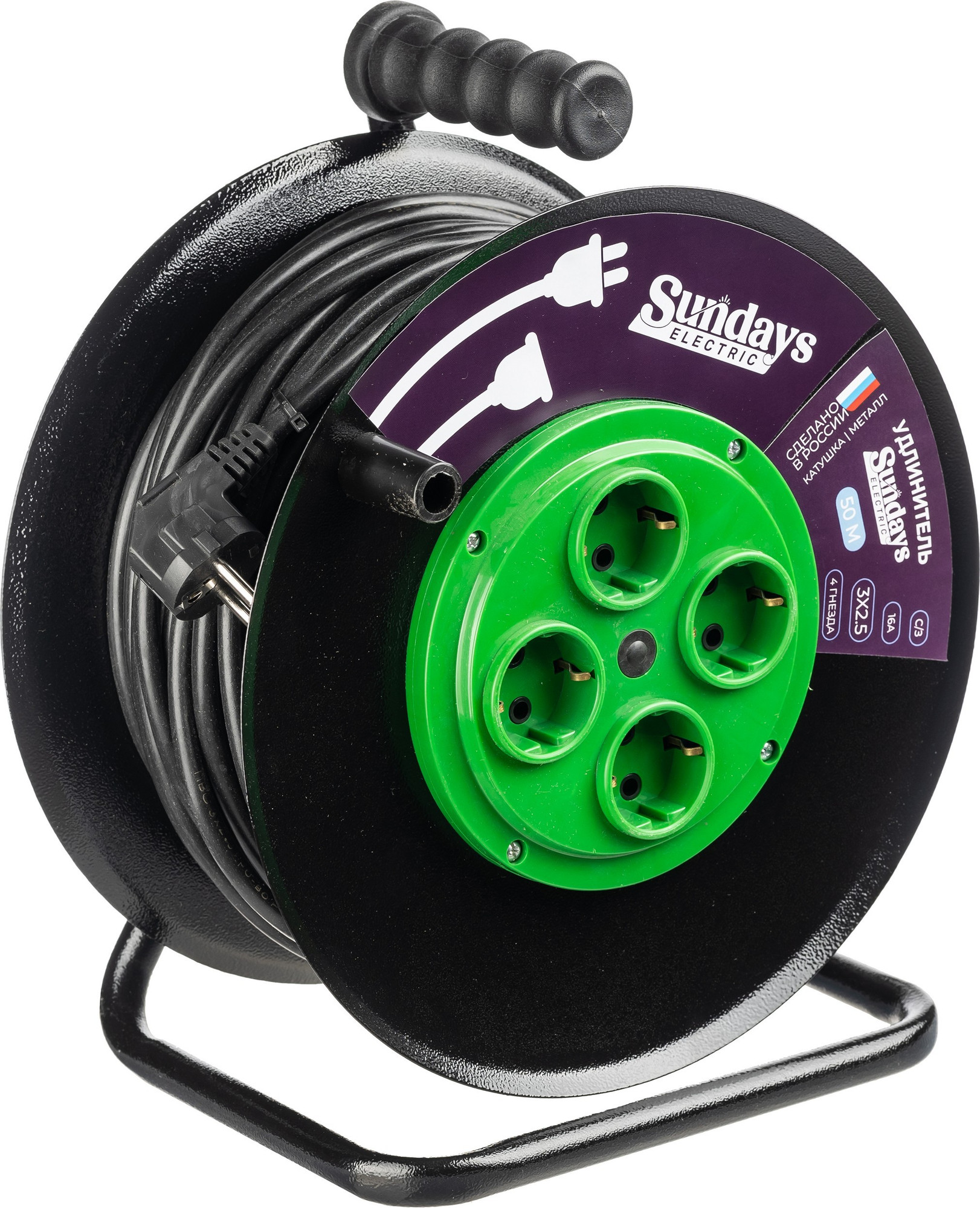 Удлинитель на катушке Sundays Electric УКМ04-3575 (50м)