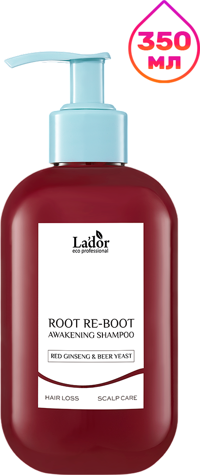 Шампунь для волос La'dor Root Re-Boot Awakening Red Ginseng & Beer Yeast (350мл)