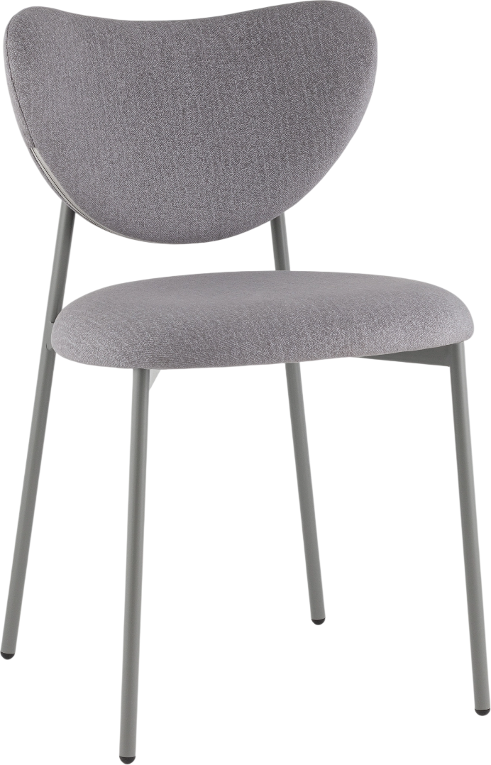 Стул Stool Group Rina / LV-124-E86-7005 (велюр серый/каркас серый)