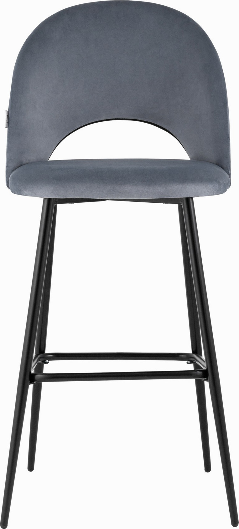 Стул барный Stool Group Меган SN / LV-122-H14-01B-01 (велюр серый) — фото 2