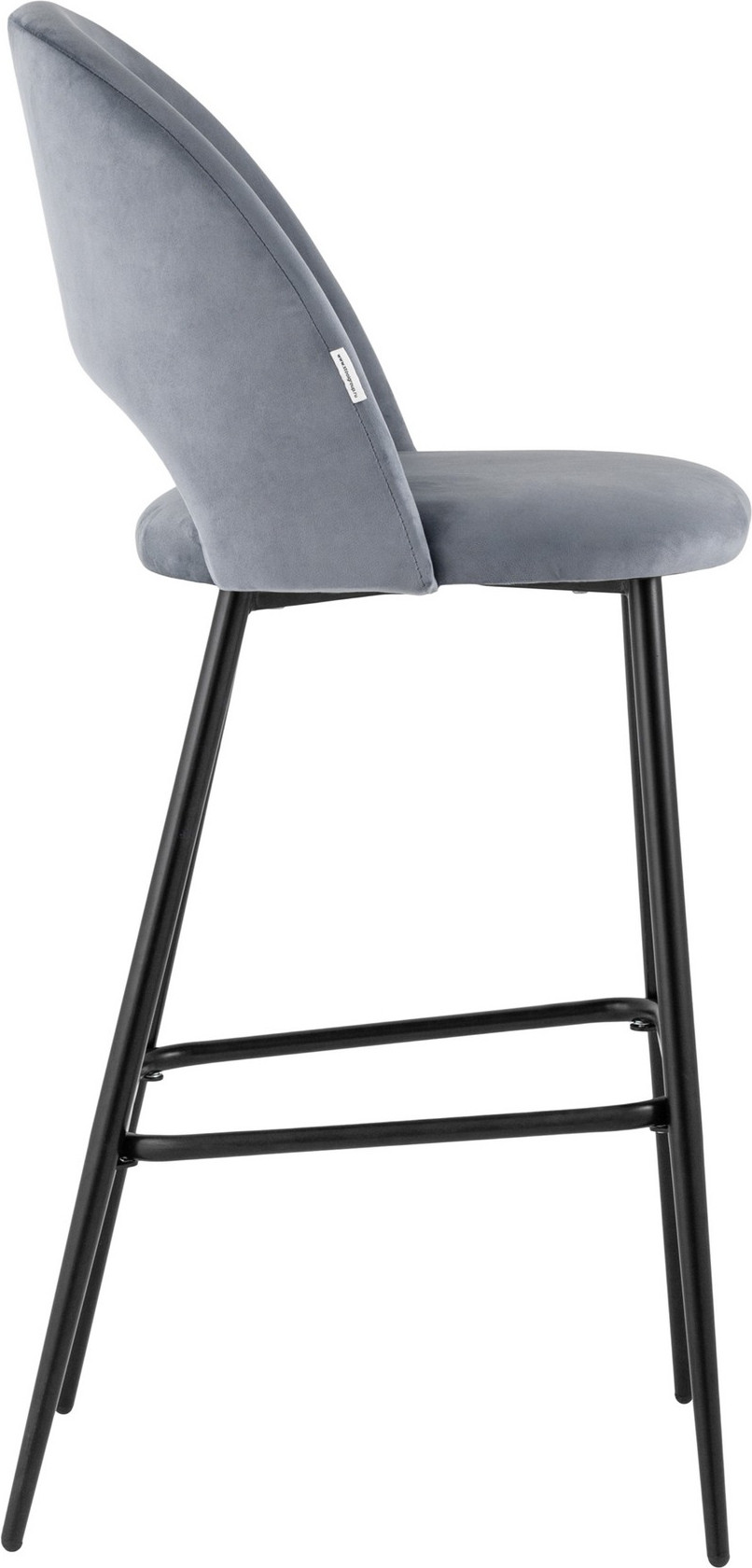 Стул барный Stool Group Меган SN / LV-122-H14-01B-01 (велюр серый) — фото 3