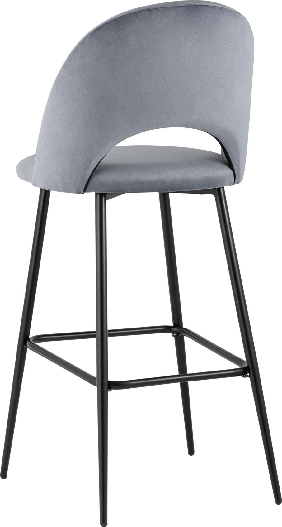 Стул барный Stool Group Меган SN / LV-122-H14-01B-01 (велюр серый) — фото 6