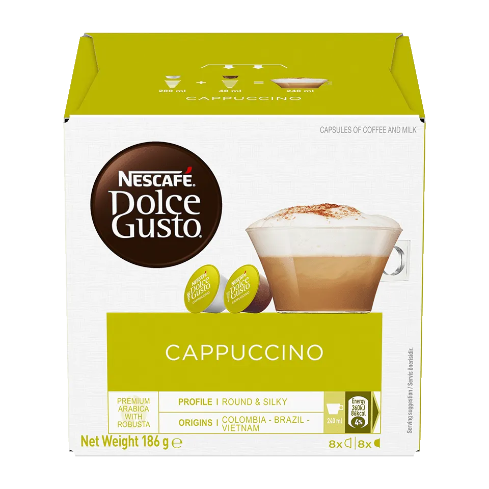 Кофе в капсулах Nescafe Dolce Gusto Cappuccino 186.4г (3x16шт) — фото 3
