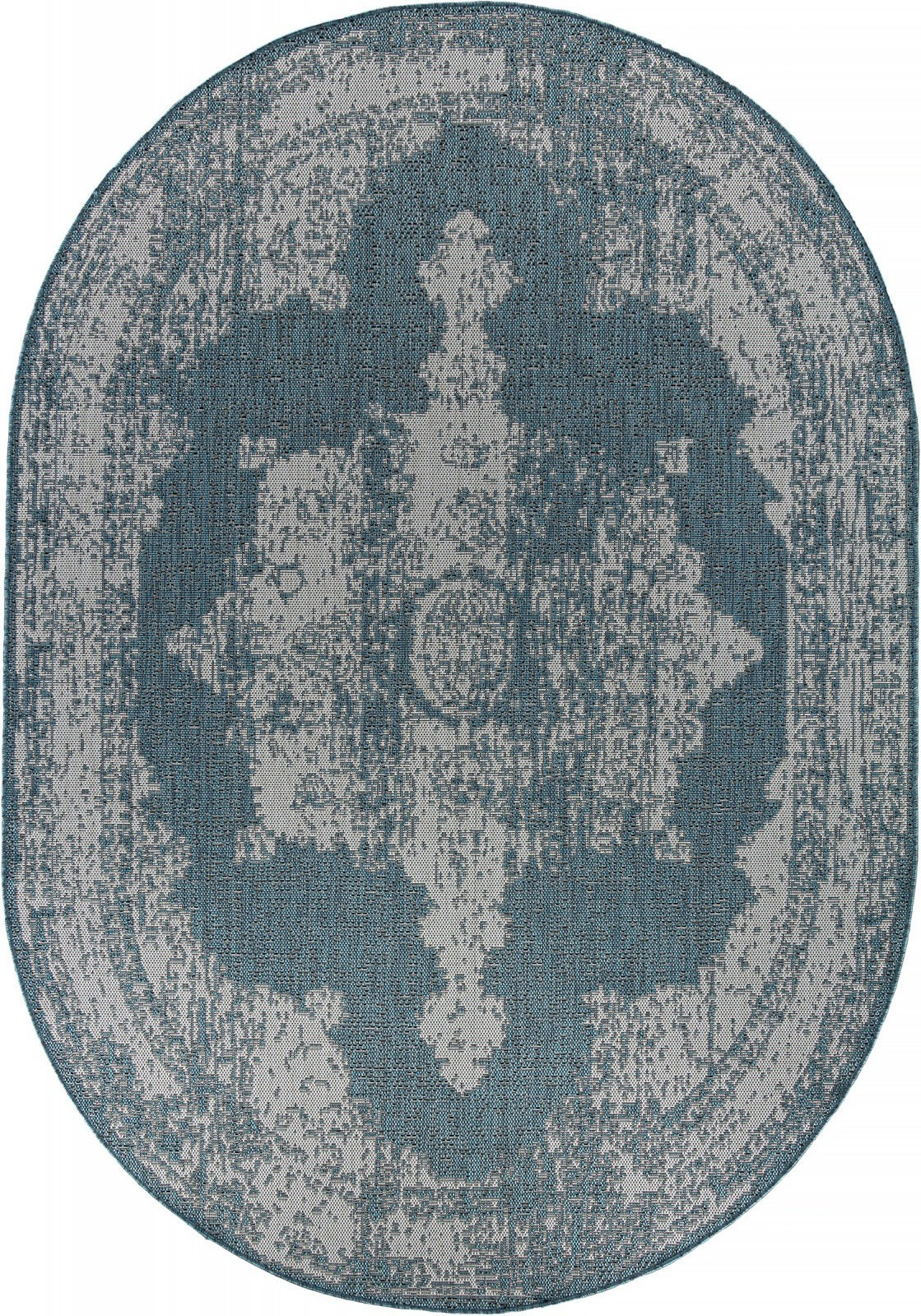 Циновка Merinos Kair S129-OVAL-BLUE (2x2.9)
