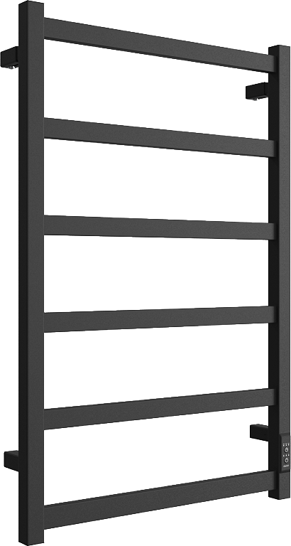 Полотенцесушитель электрический Luxon Aquardis J Flat 80x50 (черный матовый)