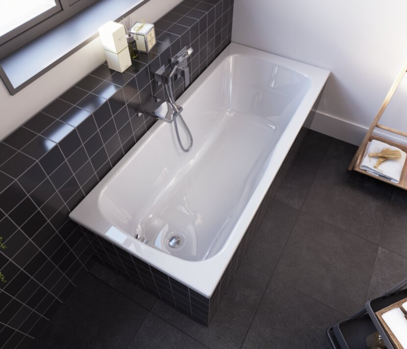 Ванна акриловая Riho Model-D Shower 170x75 / B048001005 (белый) — фото 2