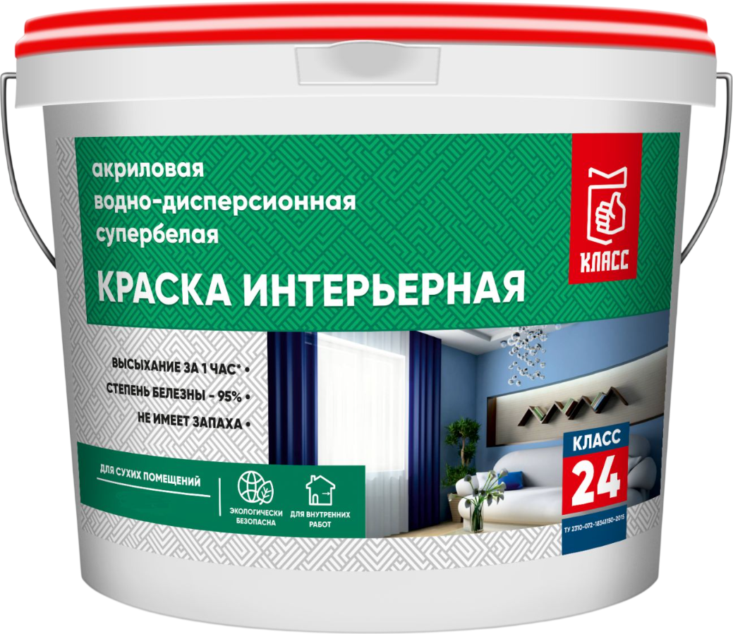 Краска Класс 24 Интерьерная / 2 489 (6кг)