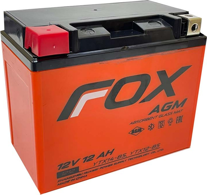 Мотоаккумулятор FoX (1) YTX12-BS 180A / FOX 1212 (12 А/ч)