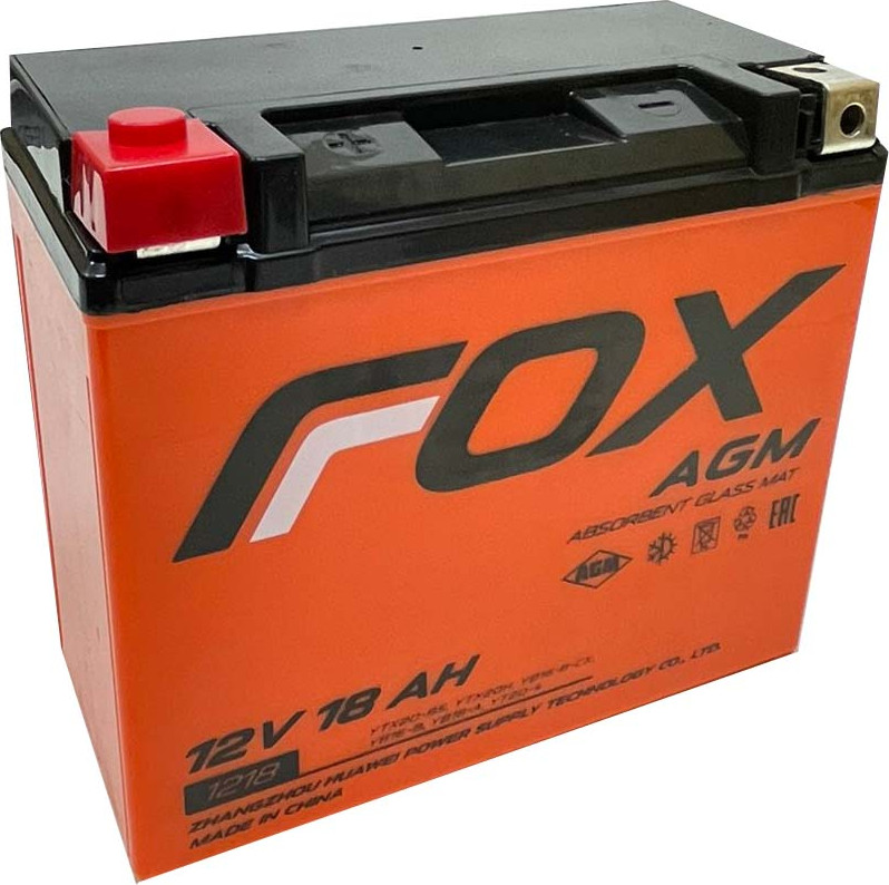 Мотоаккумулятор FoX (1) YTX20-BS 330A / FOX 1218 (20 А/ч)