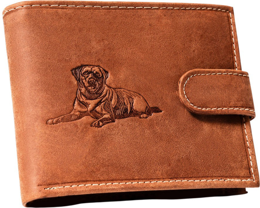 Портмоне Cedar N992L-CHM-DOG-1-BL (коньячный)