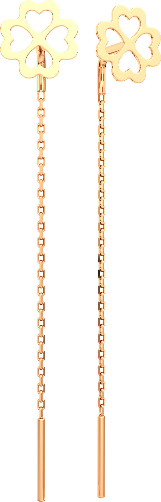 Серьги из розового золота ZORKA 3900179.9K.R.ZZ
