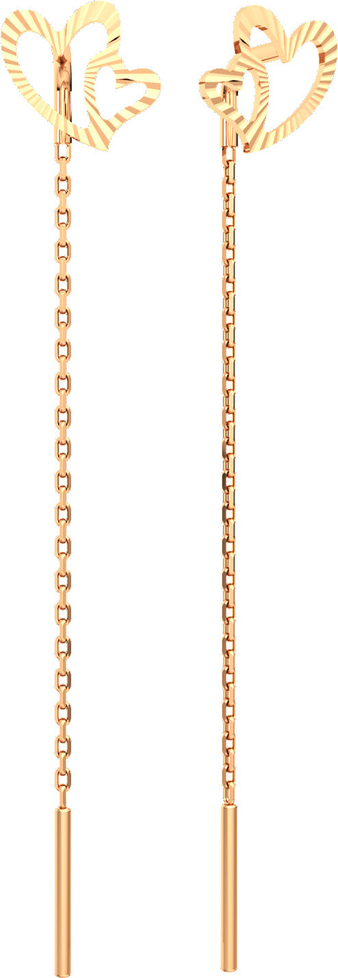 Серьги из розового золота ZORKA 3900184.9K.R.ZZ