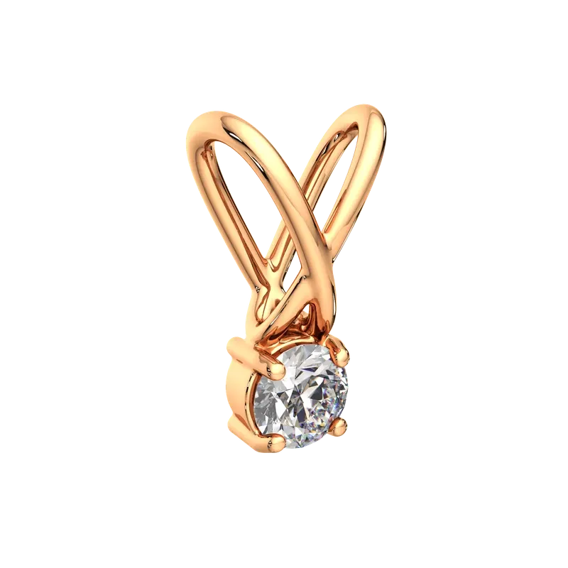 Подвеска из розового золота ZORKA 440263.9K.R (с фианитом) — фото 2