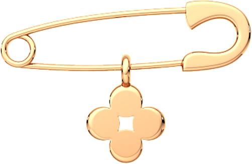 Брошь из розового золота ZORKA 930027-9K