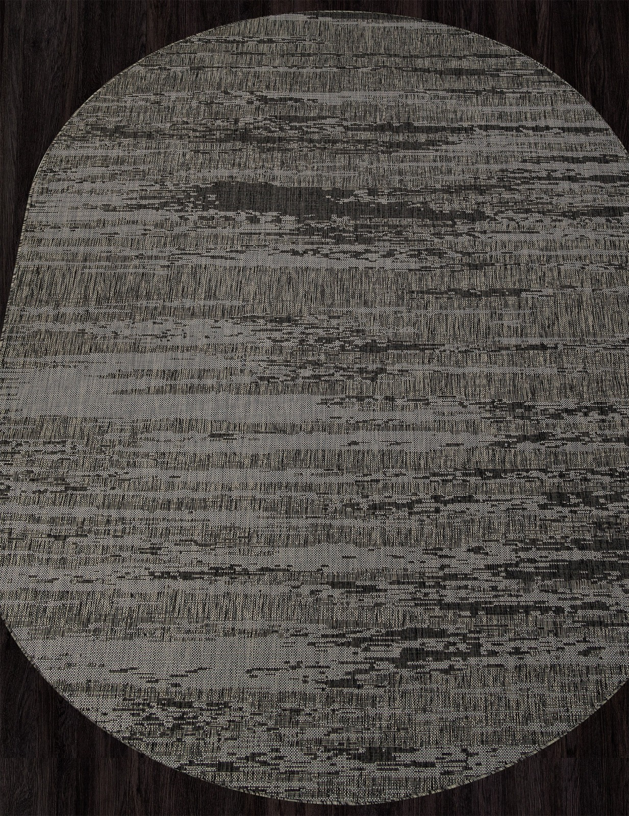 Циновка Merinos Kair S143-OVAL-BLACK-GRAY (2x2.9) — фото 4