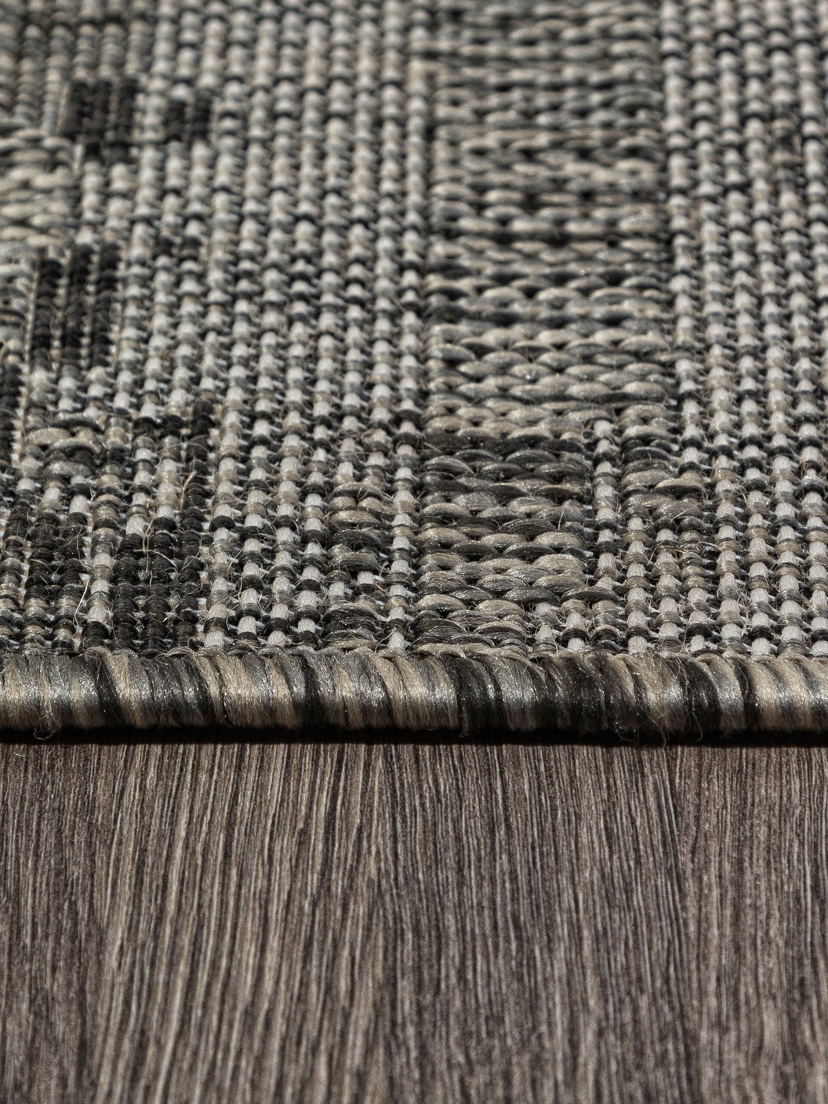 Циновка Merinos Kair S143-OVAL-BLACK-GRAY (2x2.9) — фото 3