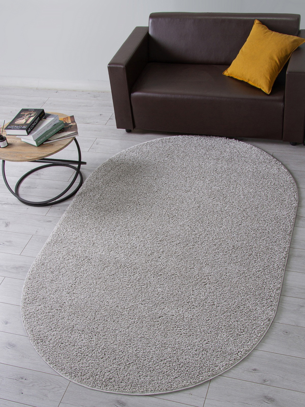 Ковер Merinos Makao S600-OVAL-LIGHT-GRAY (1.5x3) — фото 4