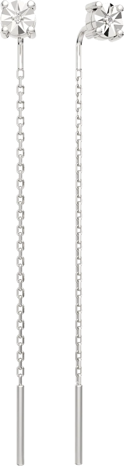 Серьги из серебра ZORKA 03D0153.ZZ (с бриллиантами)