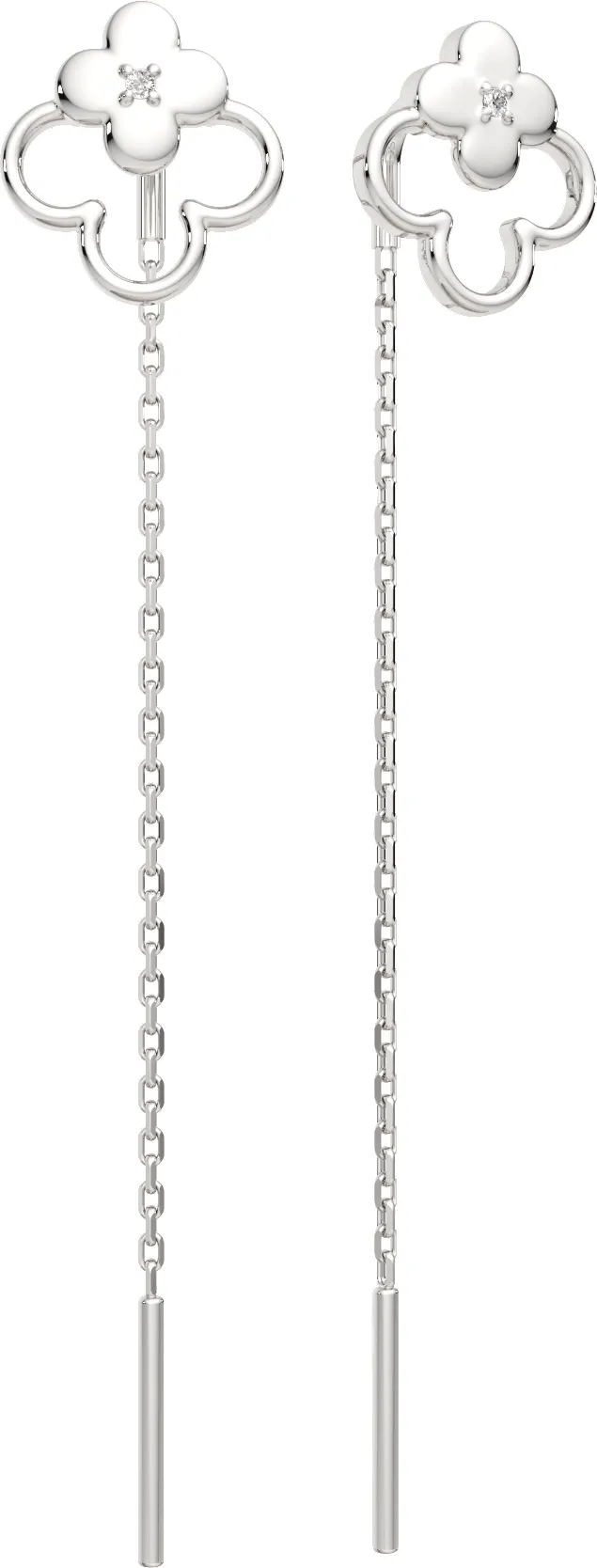 Серьги из серебра ZORKA 03D0157.ZZ (с бриллиантами)