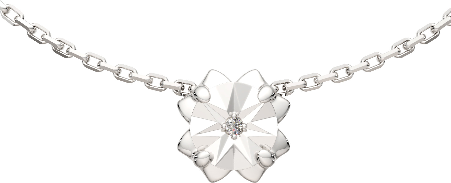 Колье из серебра ZORKA 05D0031 (45см, с бриллиантом)
