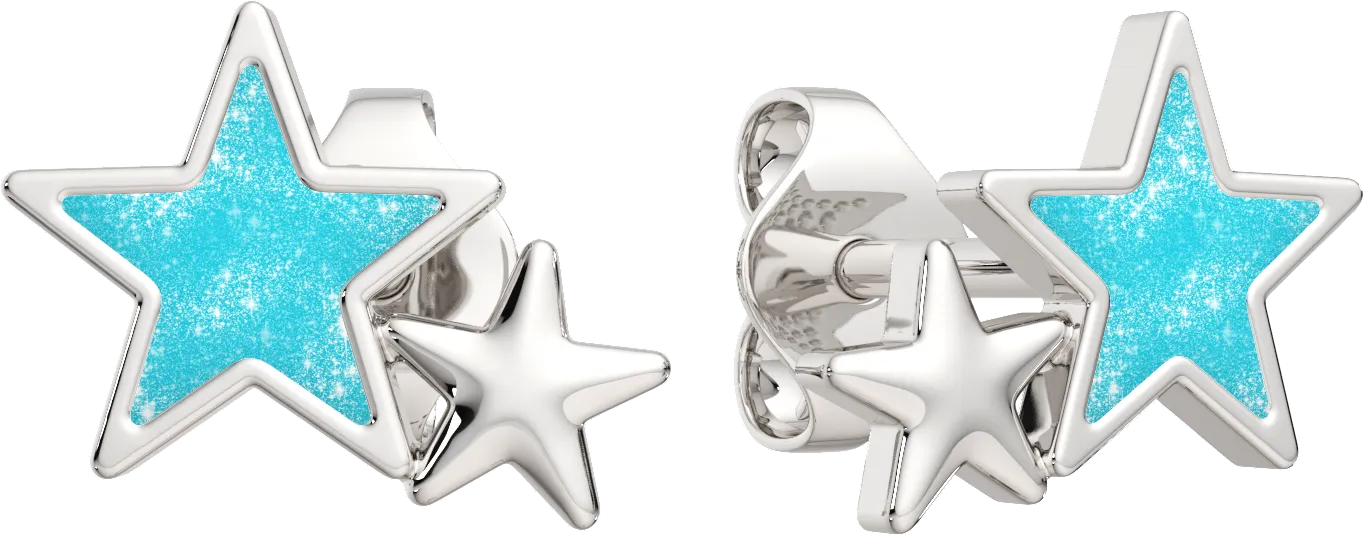 Серьги из серебра ZORKA 0300669.ZZ (с эмалью)
