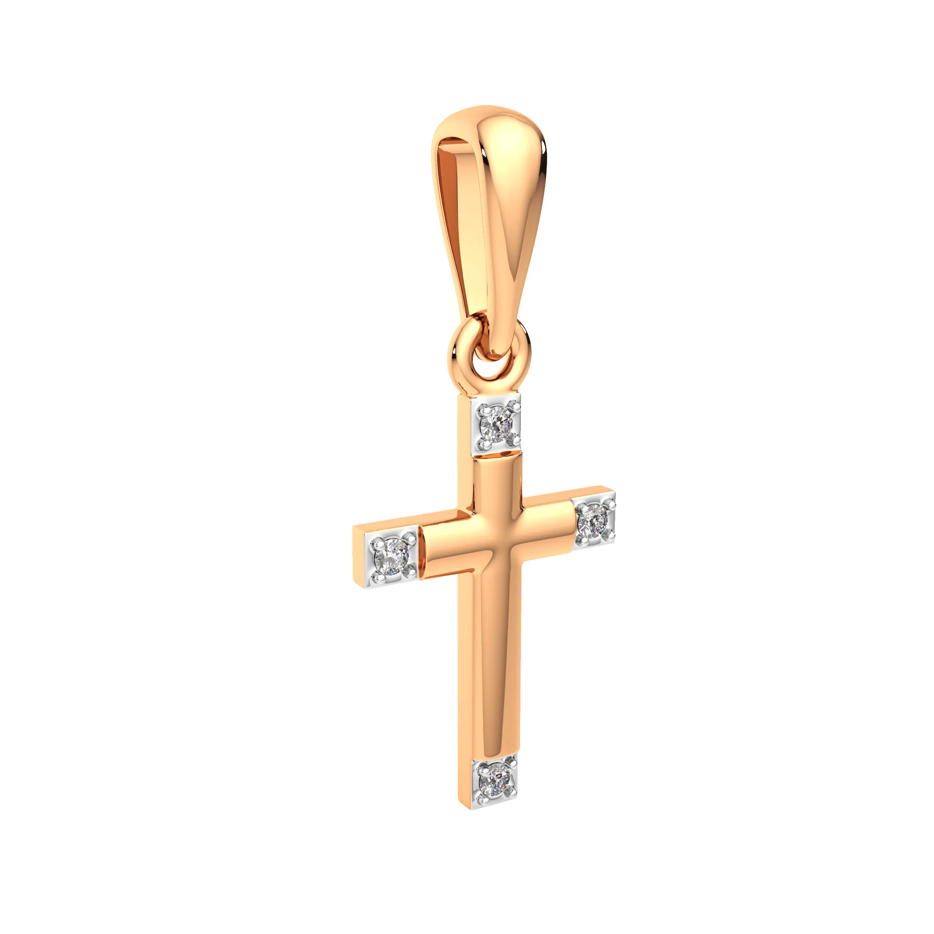Подвеска из розового золота ZORKA 4D0044.14K.R.ZZ (с бриллиантами) — фото 2