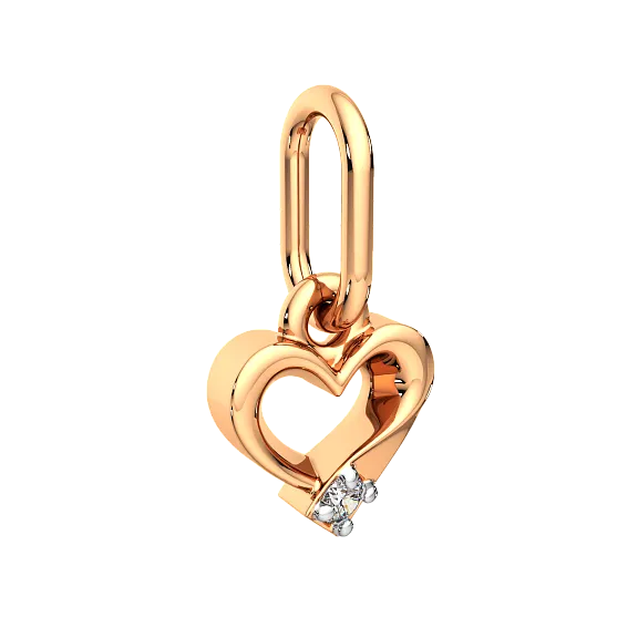 Подвеска из розового золота ZORKA 4D0083.14K.R.ZZ (с бриллиантом) — фото 2
