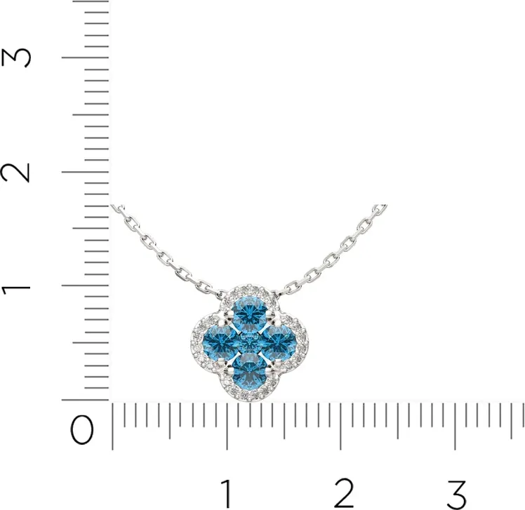 Колье из белого золота ZORKA 5D00483.14K.W (45см, с бриллиантами) — фото 4