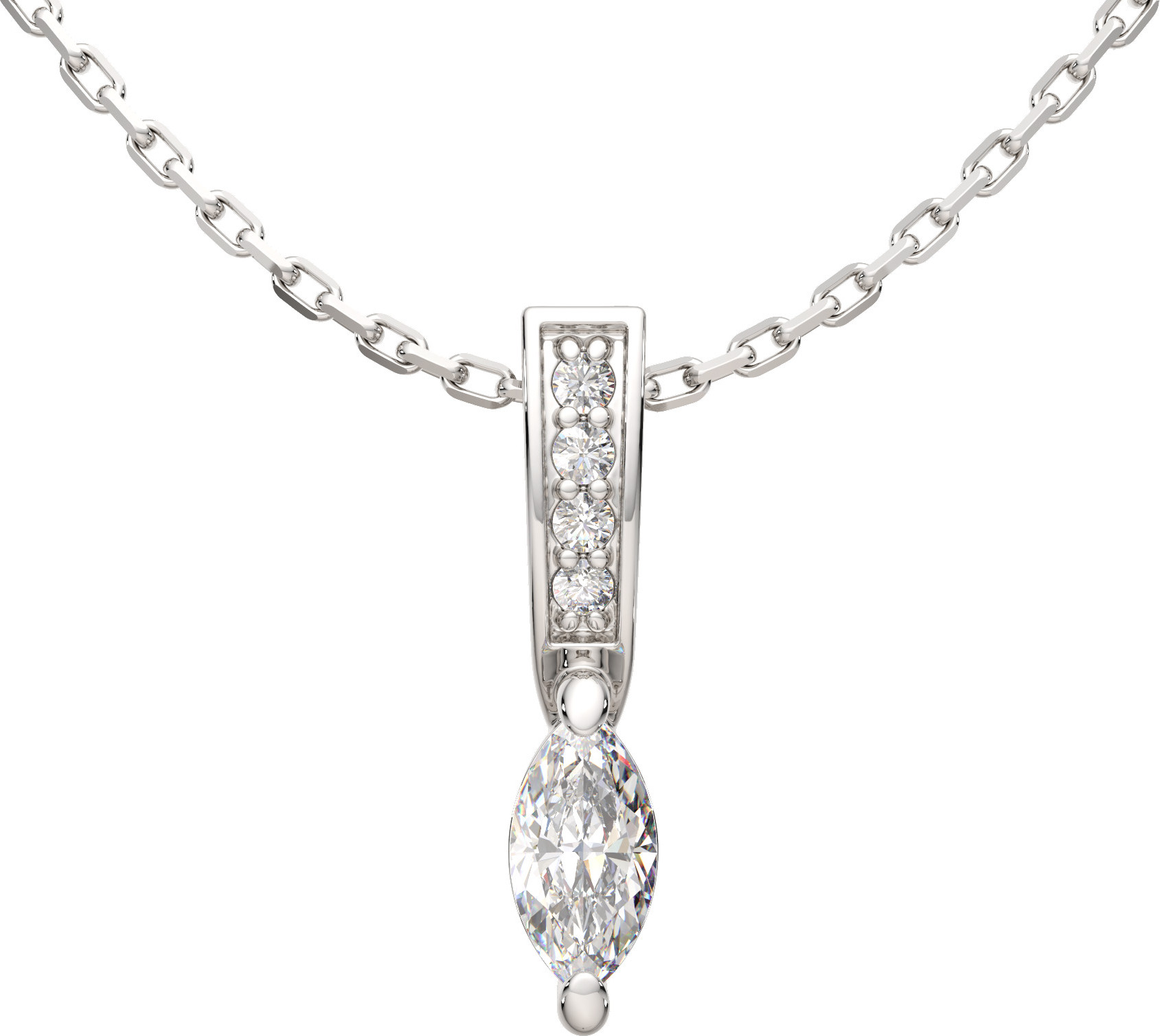 Колье из серебра ZORKA 0550109.ZZ (45см, с фианитами)