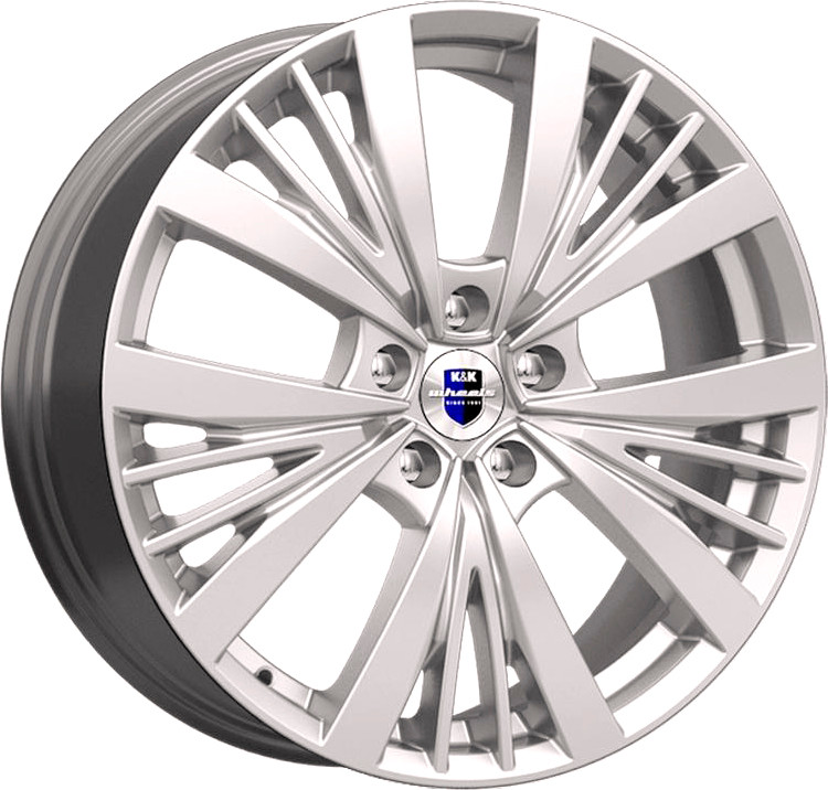 Литой диск K&K Марвел 19x7.5" 5x112мм DIA 66.6мм ET 35мм Сильвер