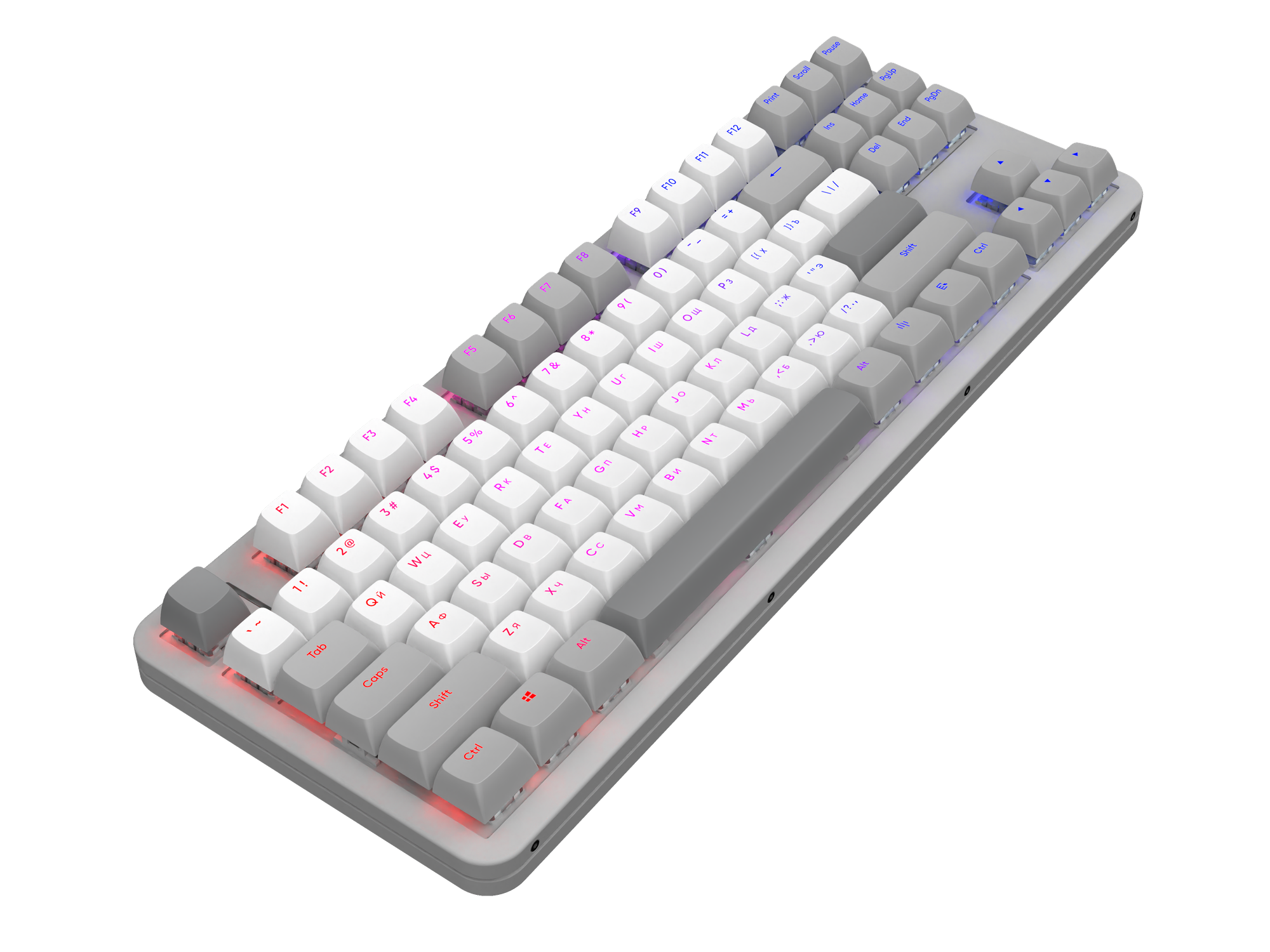 Клавиатура Red Square Alumix TKL Gray Matter g3ms Sapphire RSQ-20048 (серый) — фото 4