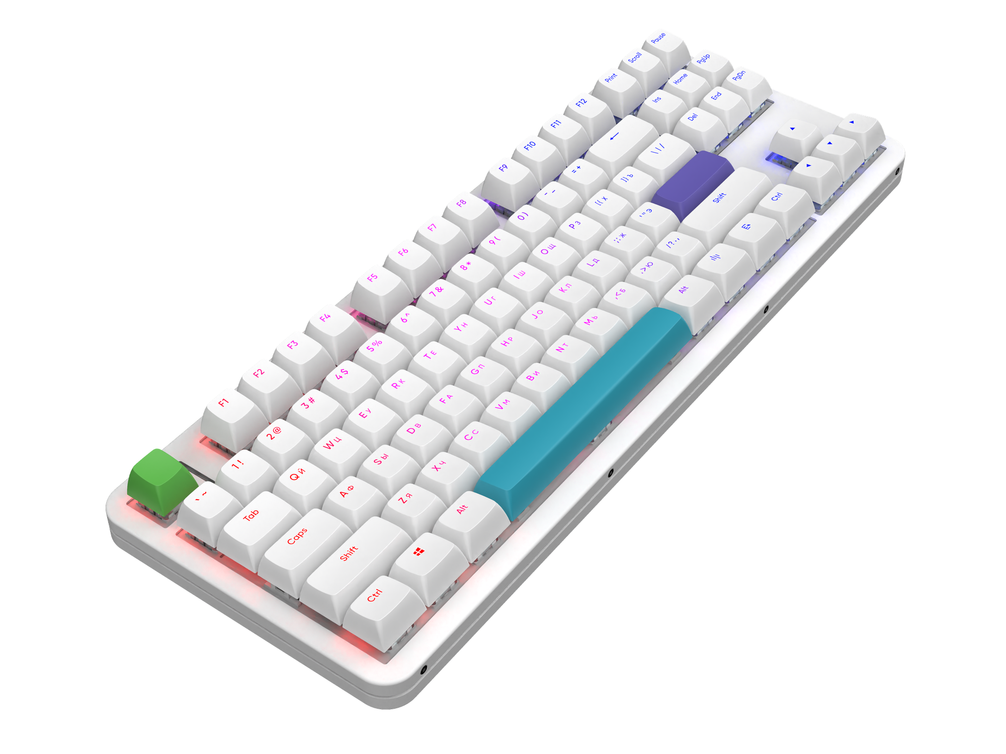 Клавиатура Red Square Alumix TKL Simple g3ms Amber RSQ-20050 (белый) — фото 3
